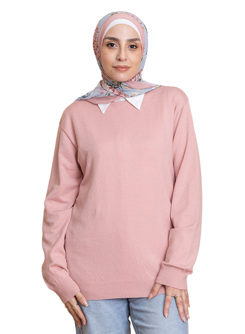 بلوفر تريكو - بينك